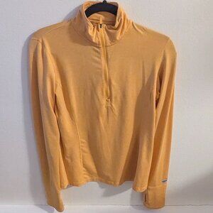 Brooks dash 1/2 zip long sleeve with thumb holes sz m